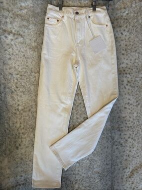 NWT $158 Pistola premium Off-White Straight Leg denim straight leg jeans sku 73